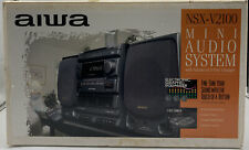 Aiwa Nsx-V2100 Stereo Mini Audio System 3-Cd Am-Fm Dual Cassette, Equalizer