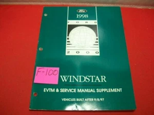 Ford Windstar EVTM 1998 de fábrica y suministro manual (vehículos construidos después del 9/8/97) - Imagen 1 de 4