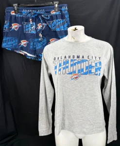 NEW Oklahoma City Thunder OKC Concepts Sport LS Shorts Sleep Set Women's M - Picture 1 of 9