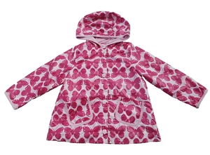 Carters Girls Raincoat Size 4T Butterfly Rain Jacket - Picture 1 of 9