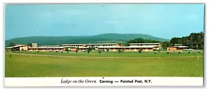 New York NY GIANT 8x3,5" LODGE AUF GRÜN bemalt Pfosten Corning - Bild 1 von 2