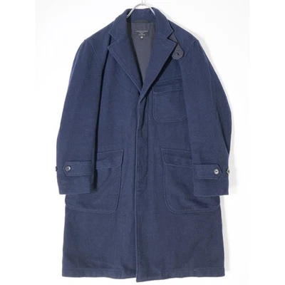 Engineered Garments Freak's Store Wool Melton Chesterfield Coat Navy XS #EK BDA - Image 1 of 4