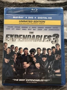 The Expendables 3 2014 Unrated Blu-ray Stallone Schwarzenegger New Sealed - Picture 1 of 2