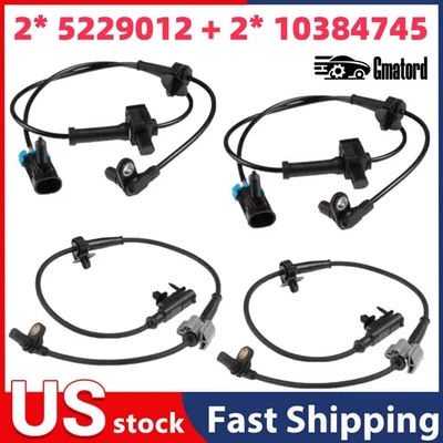 4* Front & Rear ABS Wheel Speed Sensors for Chevy Silverado 1500 GMC Sierra 1500 Foto 1 de 4