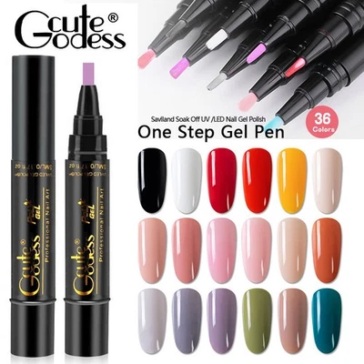 CUTE GUTESS Polishey Nail Polish Pens,8ML Nail Varnish Pen,Quick Dry Polishey Nail Arts Pens