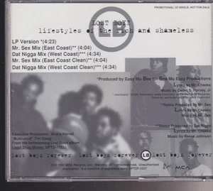 lost Boyz lifestyles of the rich and shameless cd promo - Picture 1 of 1
