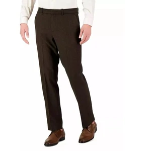 Perry Ellis Portfolio moderne Passform Stretch solide Herrenhose Major braun 32 x 30 - Bild 1 von 6