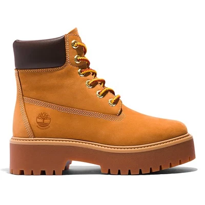 Women's Timberland Stone Street 6in WP Wheat Nubuck Platform Boot (TB1A5RJD 231) - Image 1 of 4