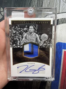 KEVIN DURANT 2014-15 PANINI NATIONAL TREASURES BASKETBALL #NM-KD PATCH AUTO /10 - Picture 1 of 2