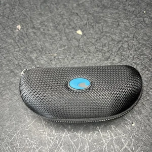 Costa Del Mar Zippered Hard Shell Black Sunglass Case Blue Logo. CASE ONLY - Picture 1 of 4