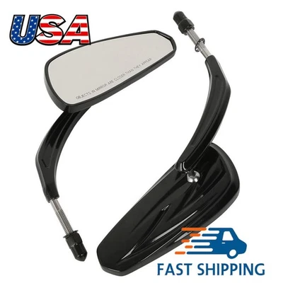 Espejos retrovisores 8 mm para Harley-Davidson Sportster 1200 Custom XL1200C 1996-2016 Foto 1 de 4