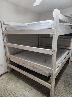 Queen Over Queen Bunk Bed - Image 1 of 4