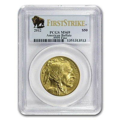 2012 1 oz Gold Buffalo MS-69 PCGS (FirstStrike®) - Image 1 of 3