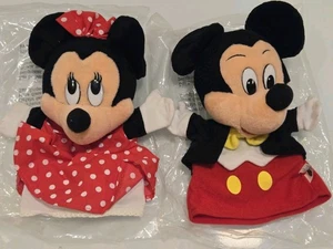 Disneyland MATTEL 1993 DISNEY TOPOLINO E MINNIE TOPOLINO SET PUPAZZI A MANO nuovi - Foto 1 di 15
