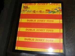 Dinky Toys VINTAGE DUBLO 12” X 14” POSTER FRAMED/MOUNTED NEW - Picture 1 of 4