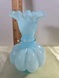 vintage blumenvase blau weiß - Bild 1 von 4