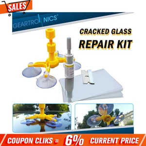 Parabrisas de coche parabrisas vidrio rasguños astillas reparación grietas herramientas de reparación hágalo usted mismo kit Hcgn - Imagen 1 de 12