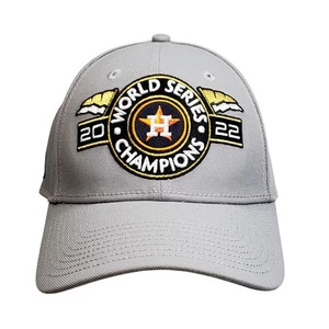 Houstons Astros Hat Adult Mens Gray World Series Champions Snapback 2022 New Era - Picture 1 of 8
