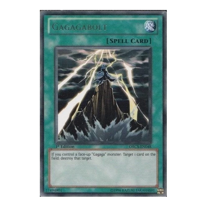 ORCS-EN048 Gagagabolt Rare Unlimited Edition MP/LP! YuGiOh TCG - Image 1 of 1
