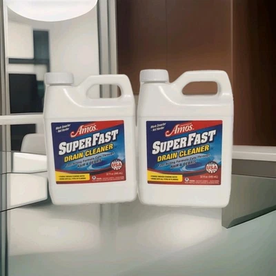 Professor Amos SuperFast Drain Hair Debris Cleaner 2-pack  32 oz. Sealed New !!! - Image 1 of 4