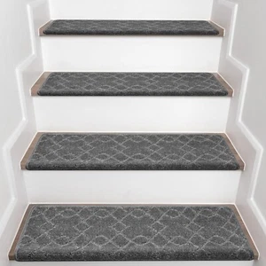 Bullnose Carpet Stair Treads, Stair Treads Non Slip 15 Pack, Stair Carpet Tre... - Picture 1 of 7