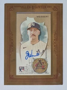 2023 Topps Allen Ginter Greg Weissert Auto Framed Mini Rookie #ma-gwe Yankees - Picture 1 of 2
