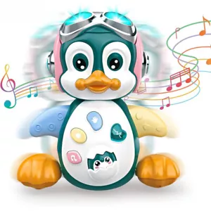 Pinguine Spielzeug mit Musik und LED-Lichtern Interaktion Baby Krabbelspielzeug - Bild 1 von 14