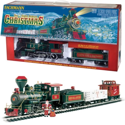 Bachmann 90037 The Night Before Christmas Train Set Layout Large G Scale inSTOCK - Image 1 of 3