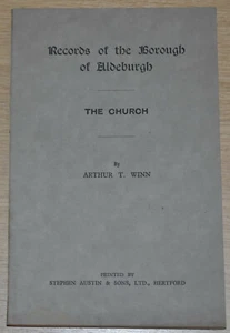 ALDEBURGH CHURCH RECORDS Suffolk Coast Town River Alde Medieval History - 1926 - Imagen 1 de 1