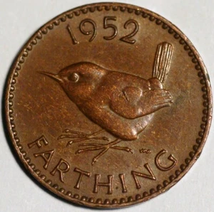 Great Britain Farthing 1952 George V KM# 867 - Picture 1 of 2