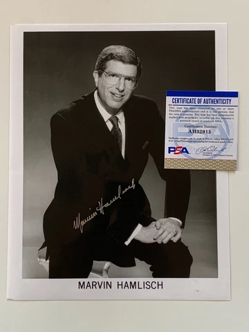 Marvin Hamlisch Composer Conductor Signed Autograph 8 x 10 Photo PSA DNA j2f1c Cover