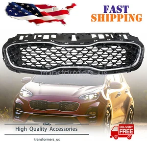 For Kia Sportage 2020-2022 86350D9610 Front Upper Grille w/Badge Slot KI1200217 - Picture 1 of 11