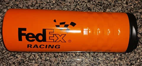 FedEx Racing Denny Hamlin Joe Gibbs Racing 18oz Orange Tumbler NASCAR Motorsport Cover
