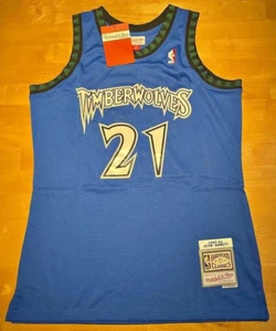 2003-04 Minnesota Timberwolves Kevin Garnett Trikot Large Mitchell & Ness Neu mit Etikett - Bild 1 von 2