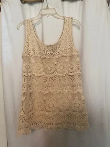 NORTH STYLE HÄKELSPITZE TRÄGERTOP NATUR L - Bild 1 von 1