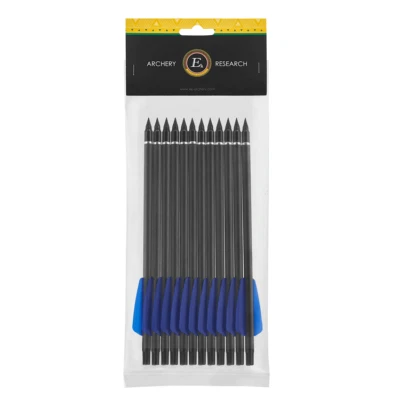 EK ARCHERY RESEARCH 12 flèches de carbone 7,5" bleu pour arbalètes COBRA R9 + RX / ADDER, Ek Archery