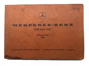 ❤️❤️❤️Original 1968 Mercedes Benz TYPE 230-250 Catalog *A* 12139 ***NICE*** - Picture 1 of 10