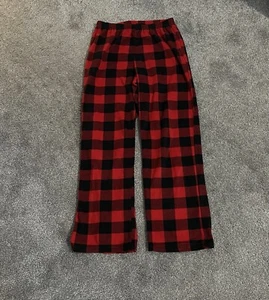 Red And Black Kids Size 12 Pj Pants - Picture 1 of 1
