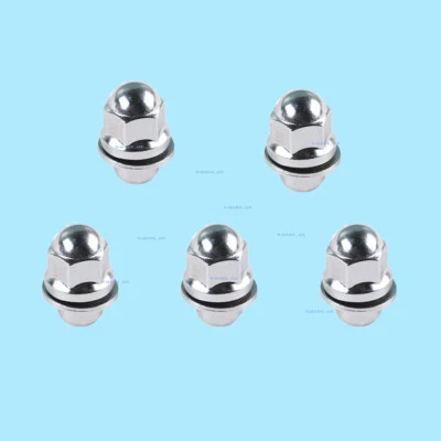 5Pcs Wheel Lug Nut Chrome Stainless Steel MR455707 For Mitsubishi Dodge Chrysler Foto 1 de 4