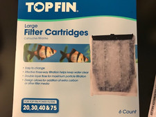 1 box of 6 Top Fin Large 20,30,40&75  AUTHENTIC cartrid (assemble), free ship
