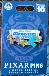 Prendedor Disney Pixar Monsters University 10º Aniversario Edición Limitada 5000 Nuevo en Caja - Imagen 1 de 3