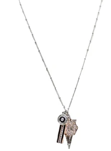 Guess Multi Tone Long Charm Necklace New! NWT - Picture 1 of 3