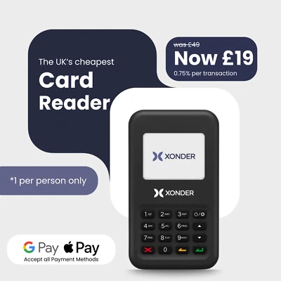 Xonder Contactless Card Reader Cheaper than SumUp– Accept Visa, Mastercard, Amex - Image 1 of 2