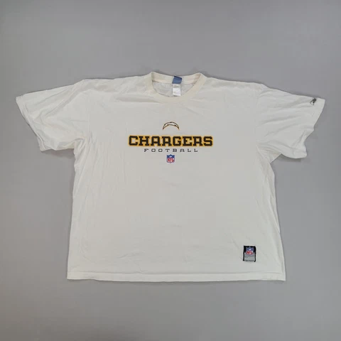 Los Angeles Chargers Shirt Adult 3XL XXXL White Sportswear NFL Football Mens Cover
