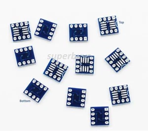 12pc SOP8 SO8 SOIC8 TSSOP8 to DIP8 Breakout Adapter PCB Converter Board Module - Picture 1 of 3