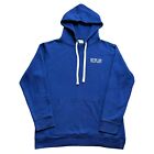 Replay Hoodie Pullover Spellout Logo Jumper Hooded Sweatshirt Blue Men's XL