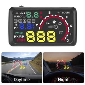 W02 HUD Auto Head Up Display Film 5.5Inch Windshield OBD2 Car Speed Display - Picture 1 of 10