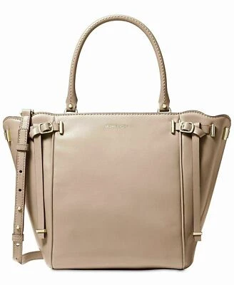 Michael Kors большая сумка с короткими ручками трансформируемый через плечо Амелия трюфель кожи SRP $378 - Изображение 1 из 4