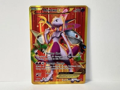 XY - BREAKthrough 164/162 Mewtwo EX 164 Secret Full Art RARE Pack Fresh Minty NM - Image 1 of 4