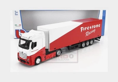 1:43 BURAGO Mercedes Actros 2 Gigaspace Truck Firestone 2016 BU31460T-31480 - Immagine 1 di 2